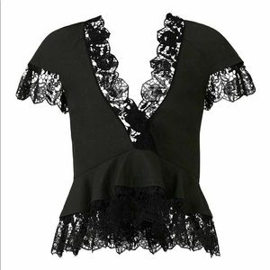 NWT lace Peplum ALC top